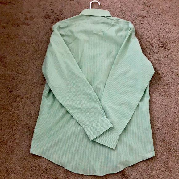 Brooks Brothers - Men’s  dress shirt - green and white stripe - Picture 4 of 6